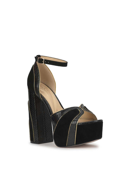 Avele Platform in Black & Gold
