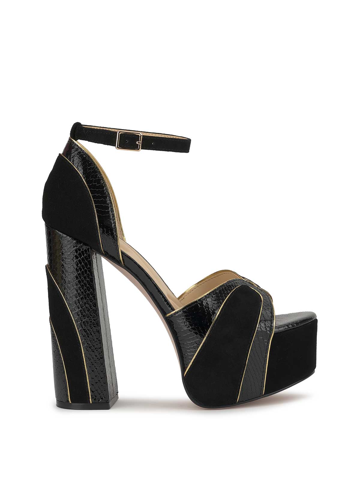 Avele Platform in Black & Gold