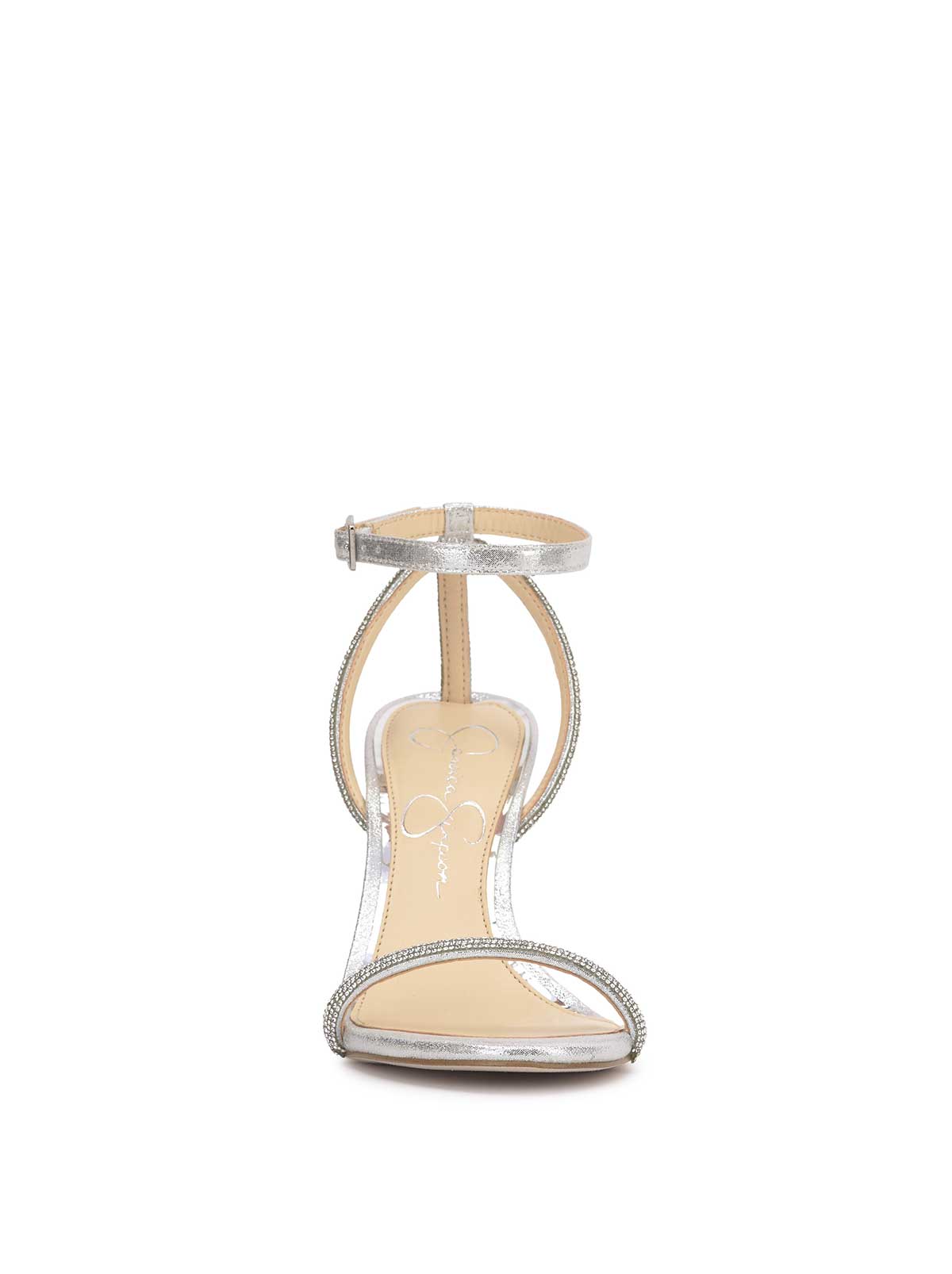 Baharia High Heel in Silver Shimmer