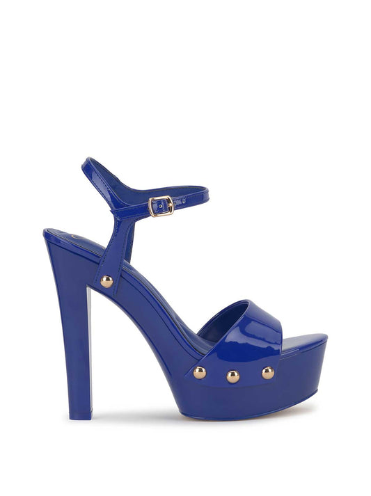 Calenta Studded Platform in Blue Royale