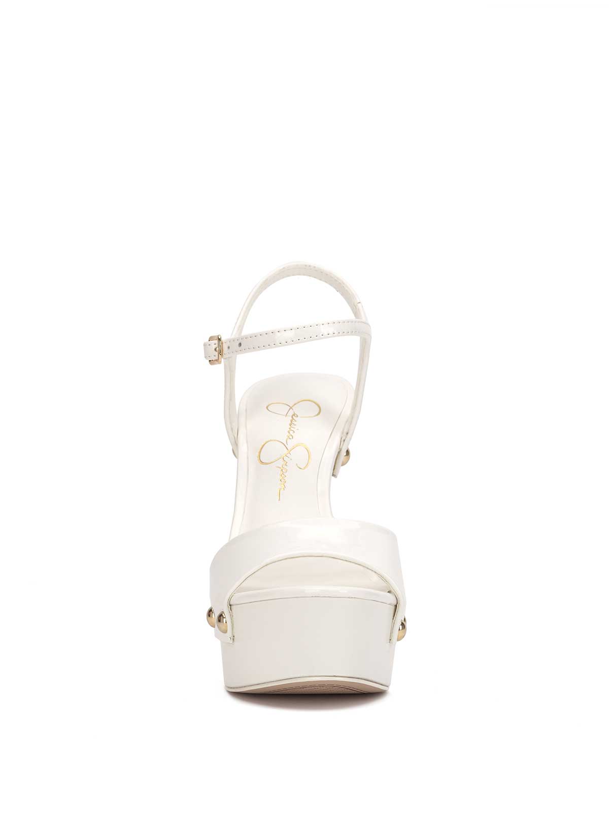 Calenta Studded Platform in White