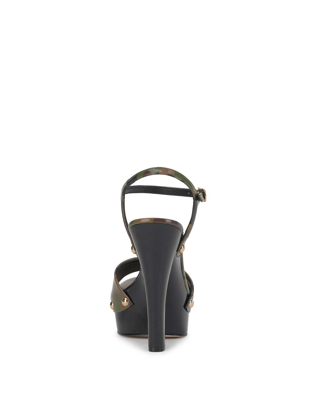 Calenta Studded Platform in Forest Camo