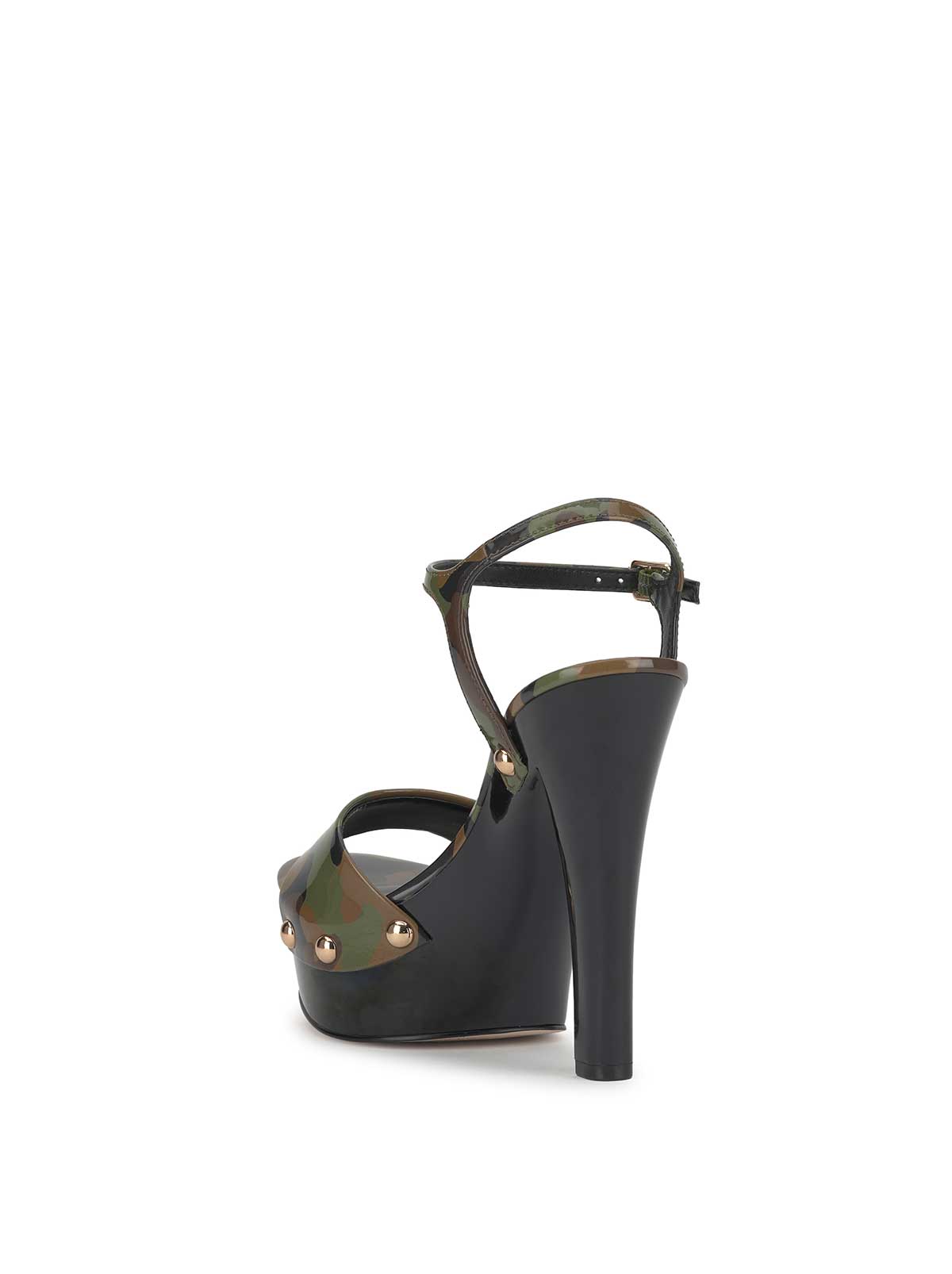 Calenta Studded Platform in Forest Camo