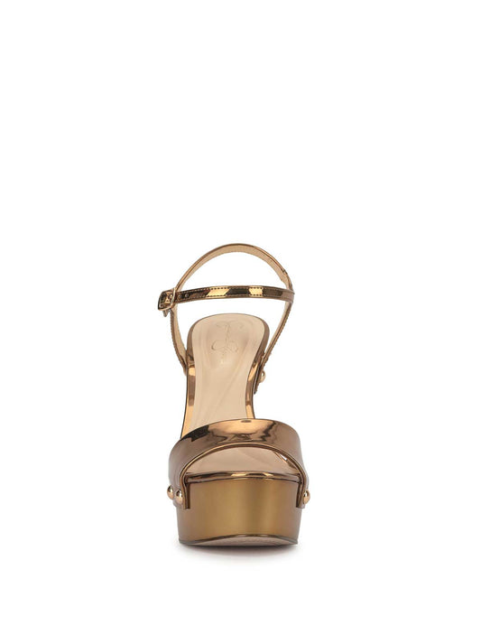 Calenta Studded Platform in Bronze