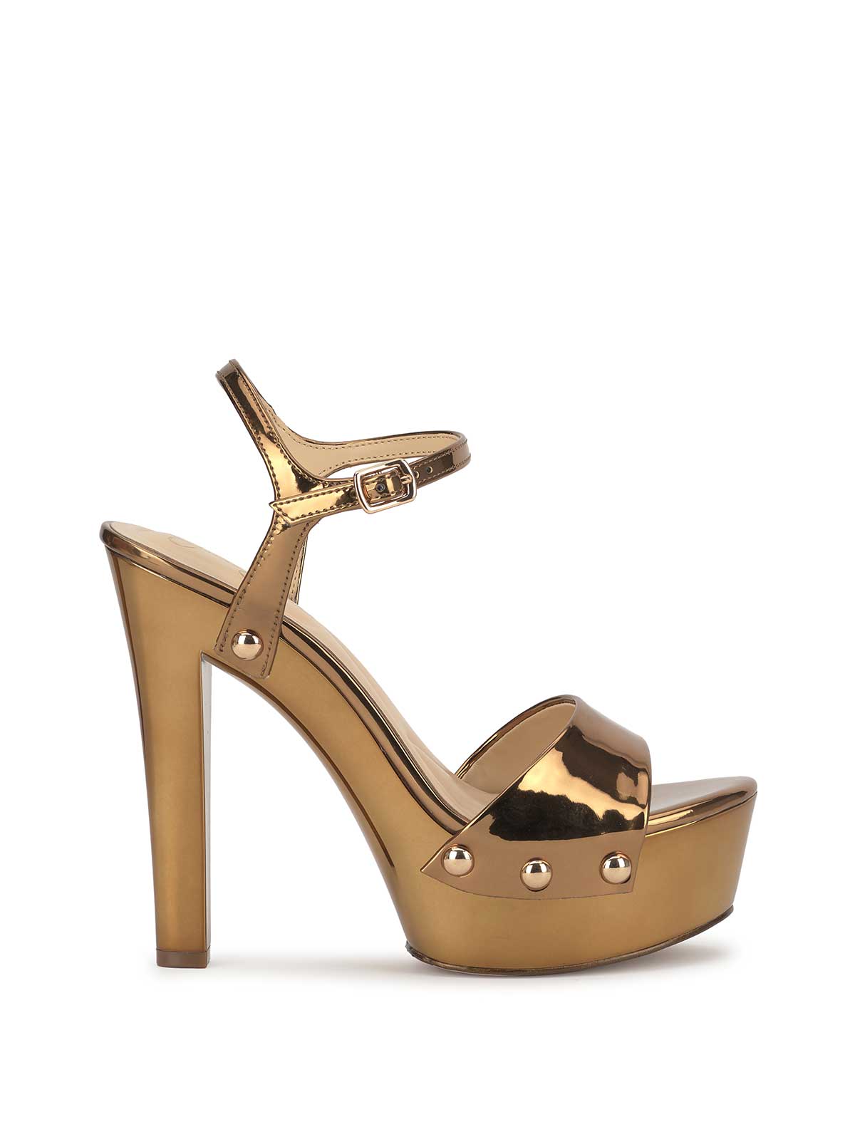 Calenta Studded Platform in Bronze