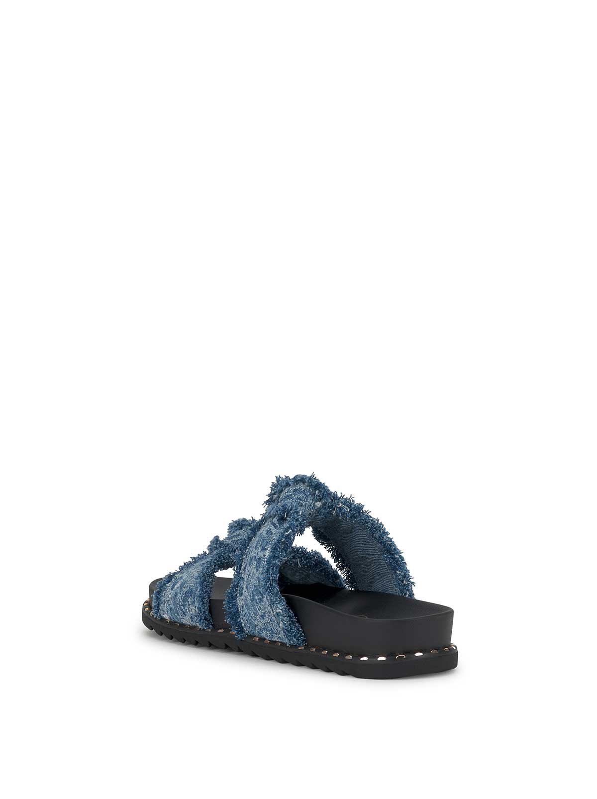 Caralyna Flat Sandal in Denim