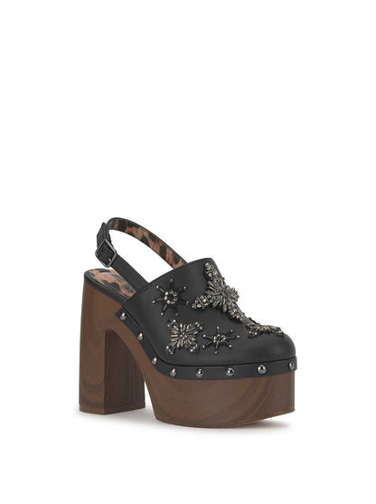 Cazea Platform in Jeweled Black