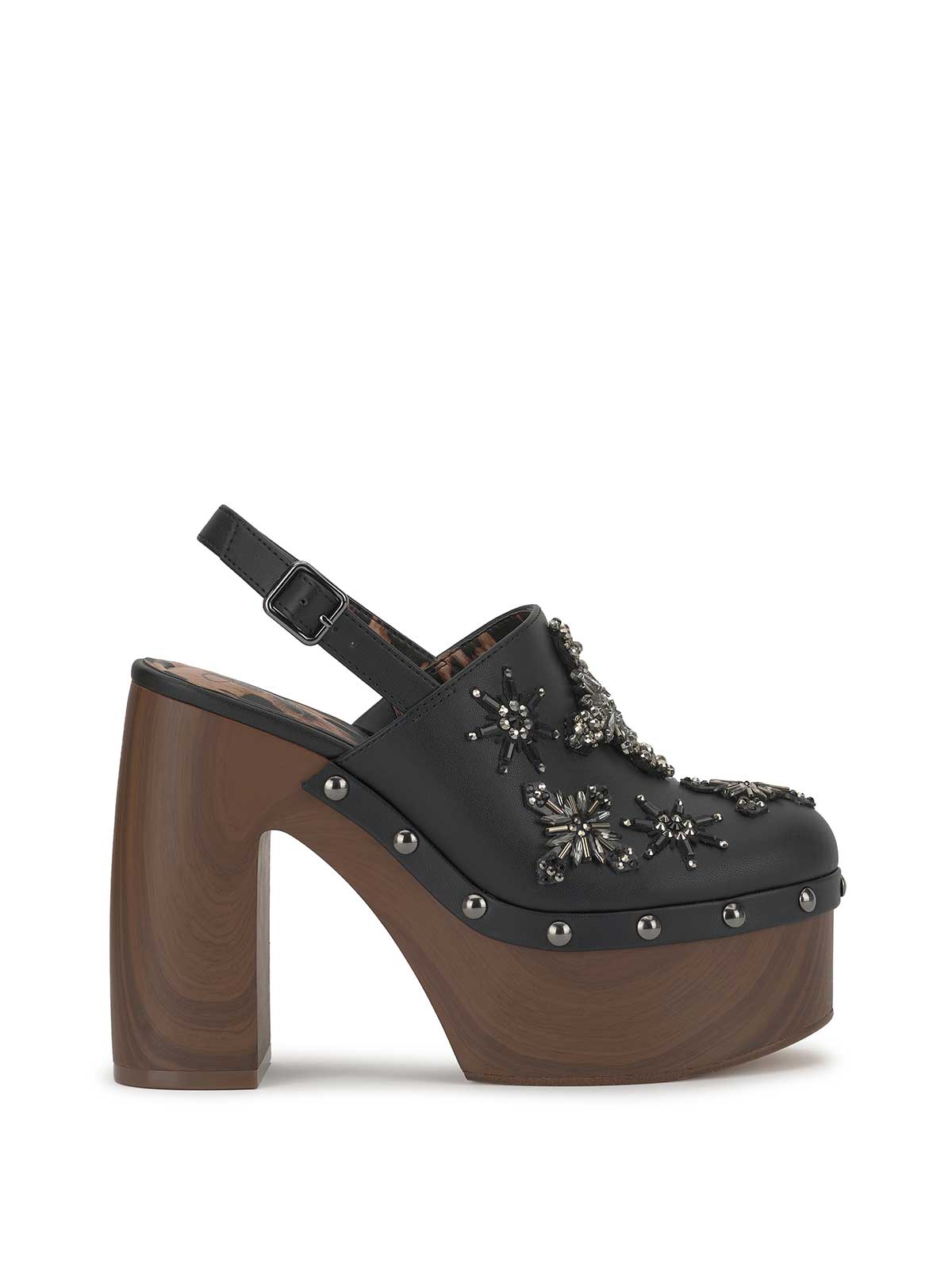 Cazea Platform in Jeweled Black