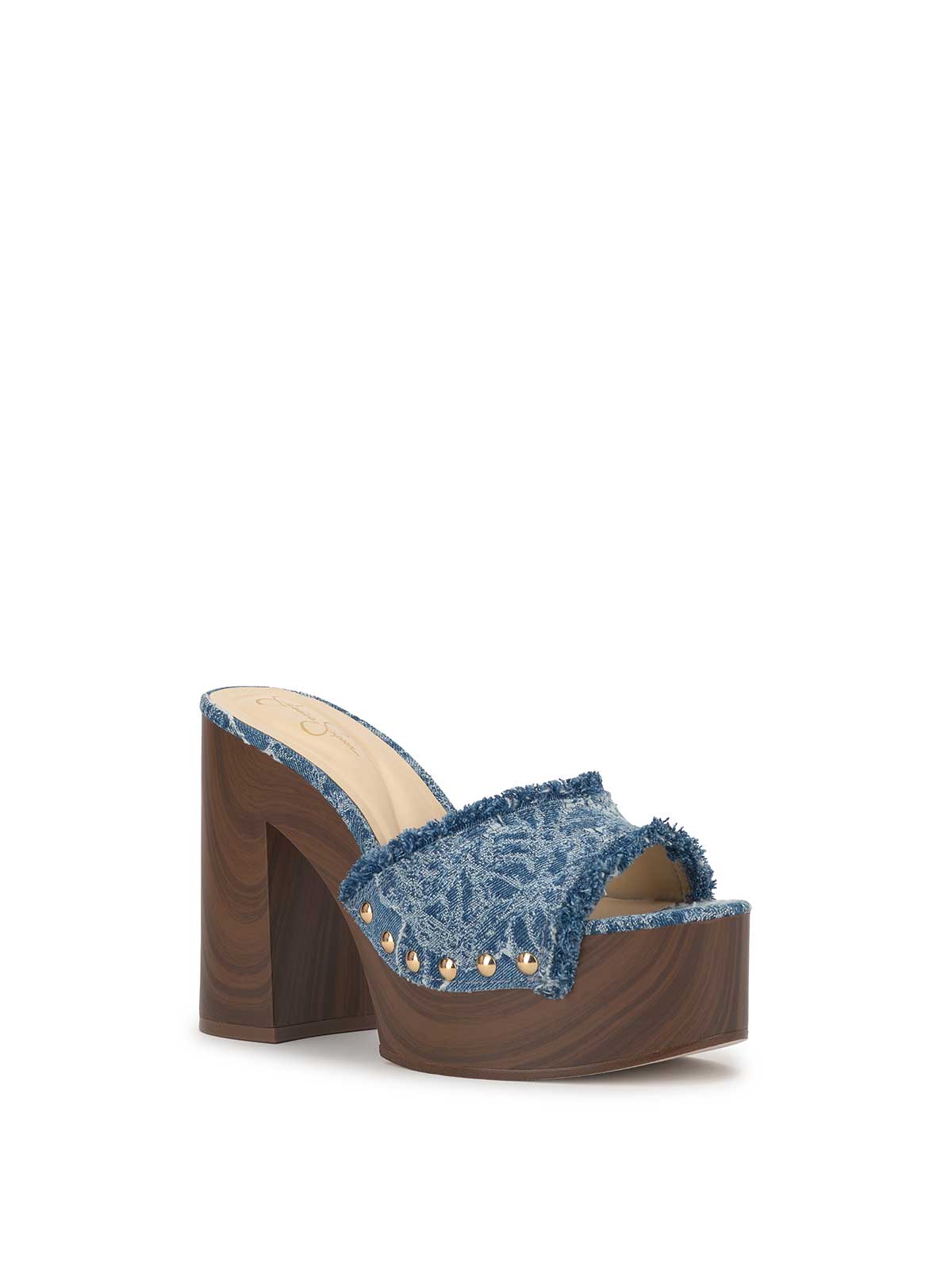 Cezia Platform in Medium Blue