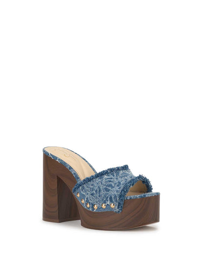 Cezia Platform in Medium Blue
