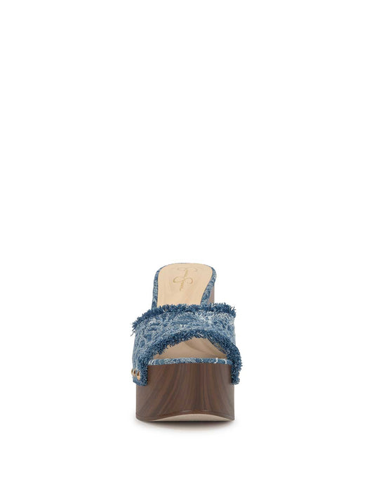 Cezia Platform in Medium Blue