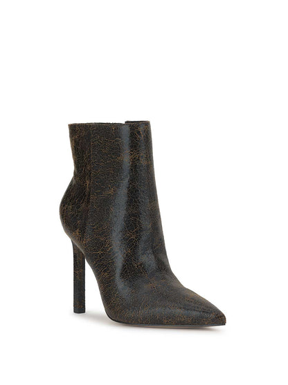 Debia High Heel Bootie in Black & Brown