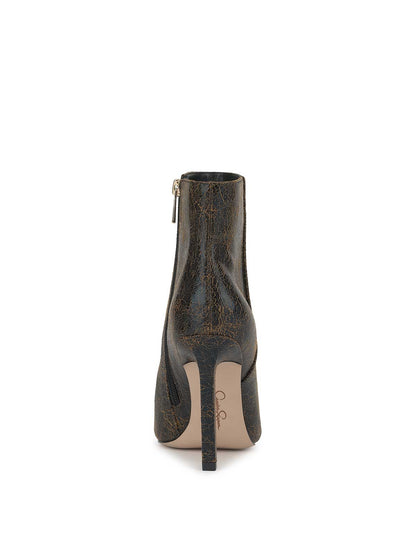 Debia High Heel Bootie in Black & Brown