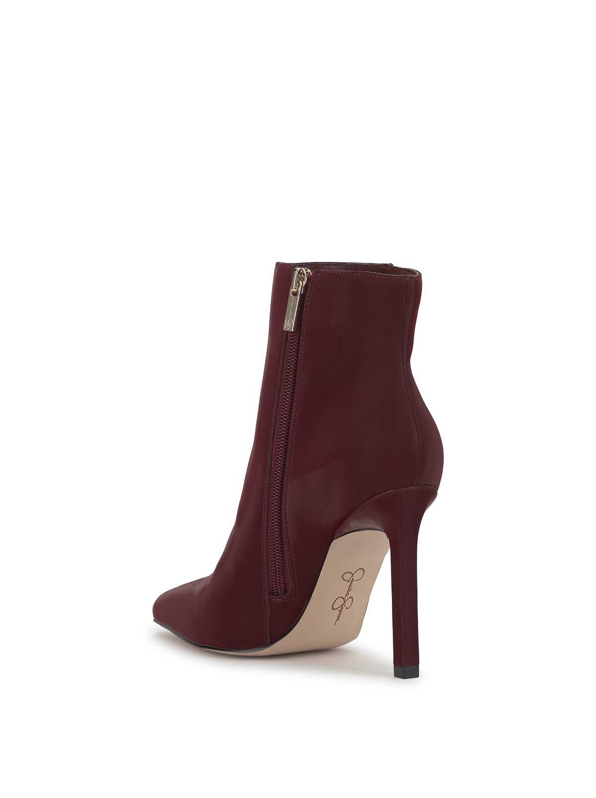 Debia High Heel Boot in Dark Cherry