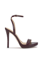 Divra High Heel Sandal in Cherry Mahogany