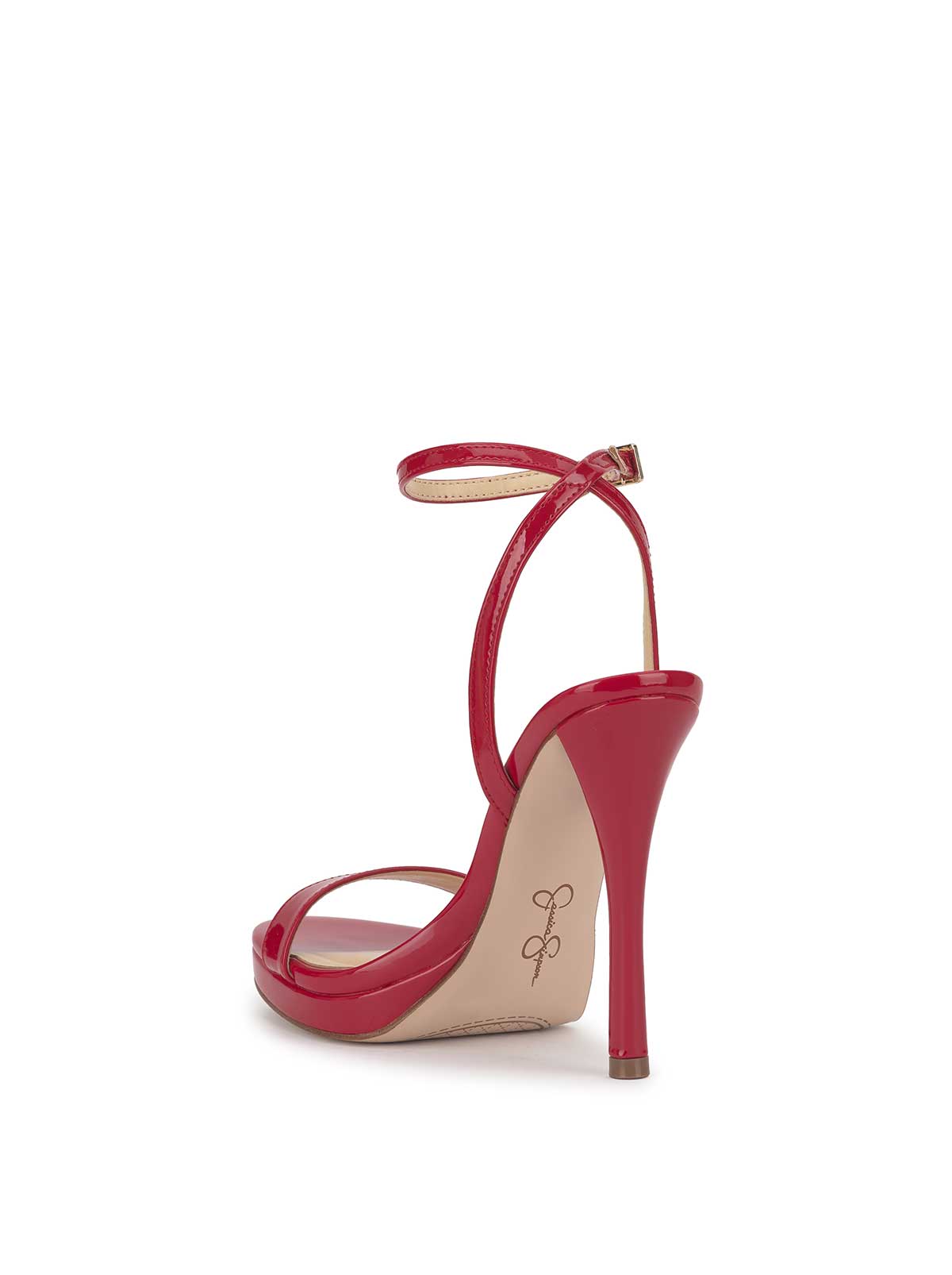Divra High Heel Sandal in Red Muse