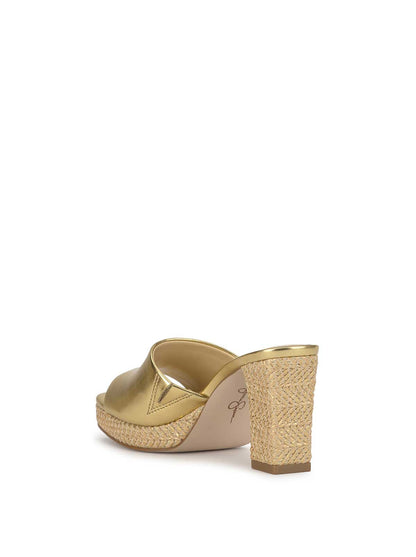 Elyzza High Heel Slide in Gold