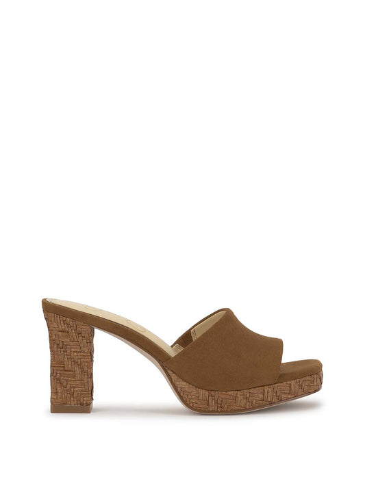 Elyzza High Heel Slide in Tuscan Tan