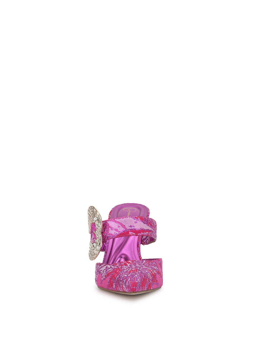 Favica High Heel in Pink & Red