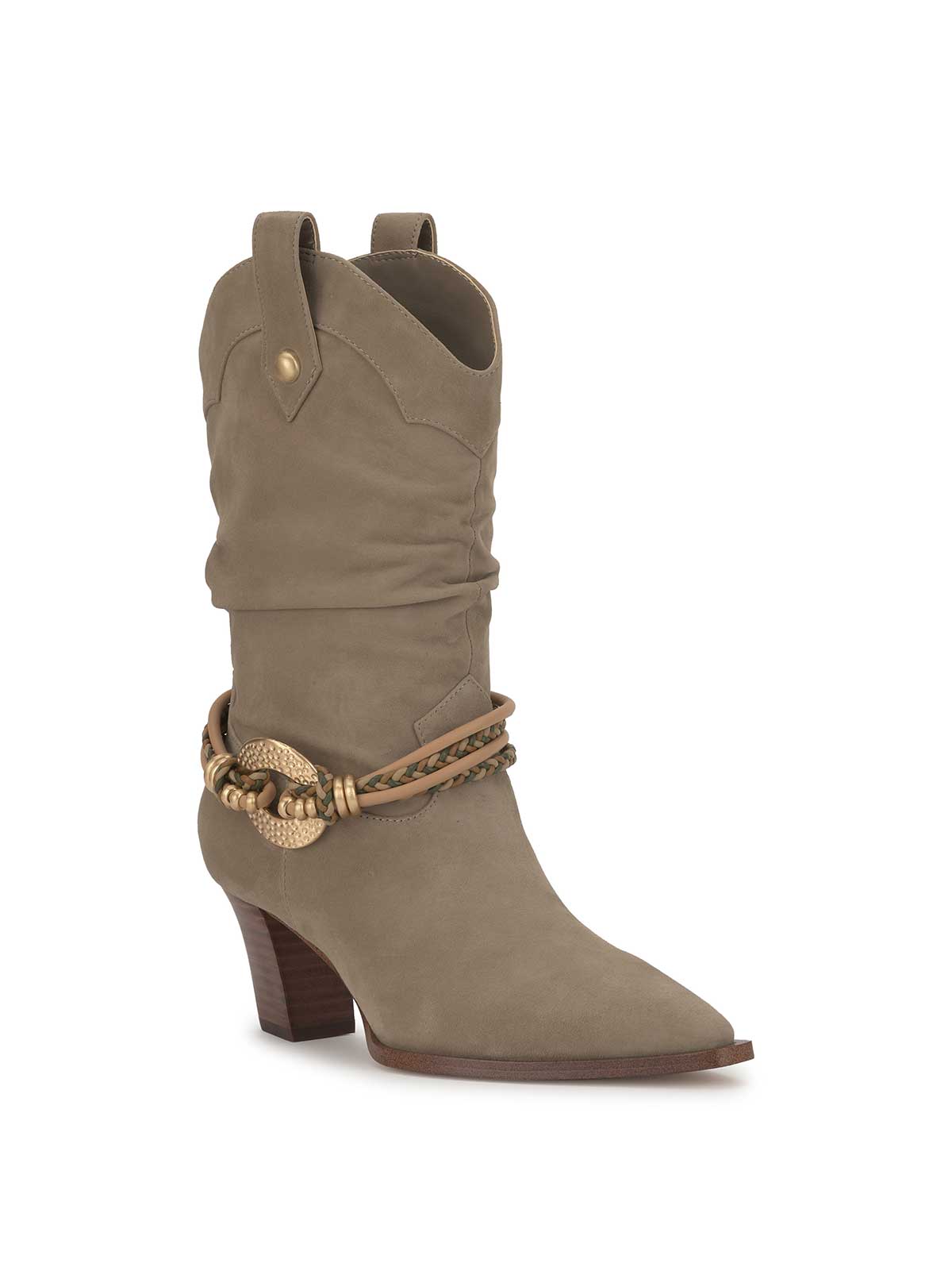 Hanie Boot in Light Grey
