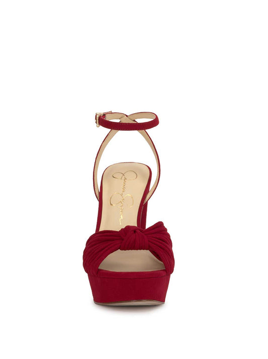 Immie Platform Sandal in Chili Pepper