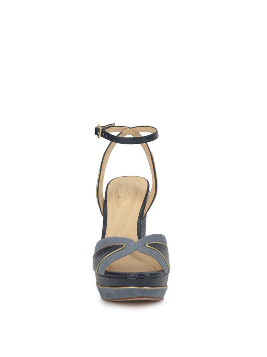 Ivrae Platform in Ash Blue & Dark Knight