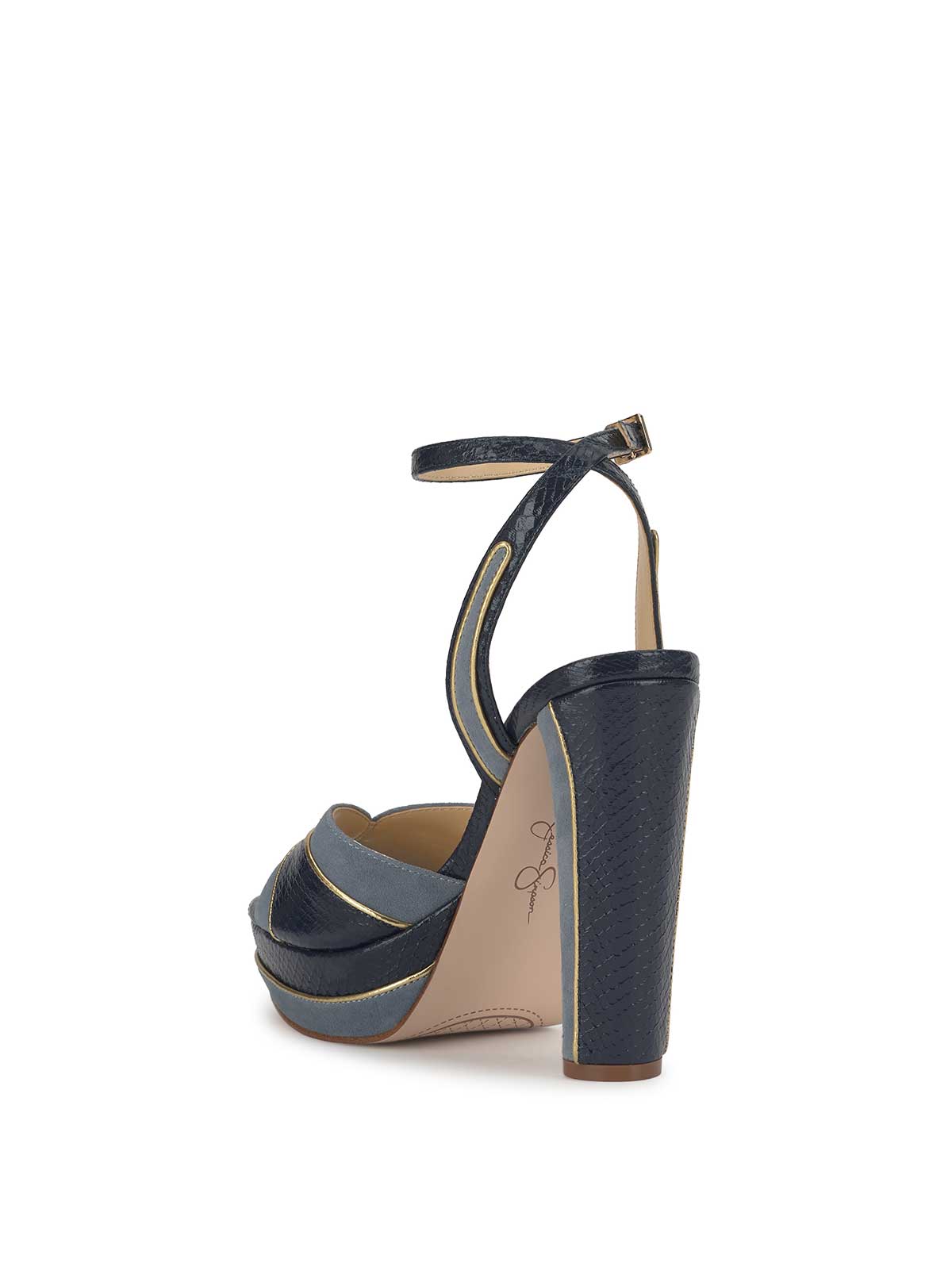 Ivrae Platform in Ash Blue & Dark Knight