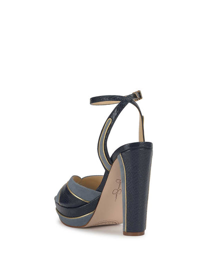 Ivrae Platform in Ash Blue & Dark Knight