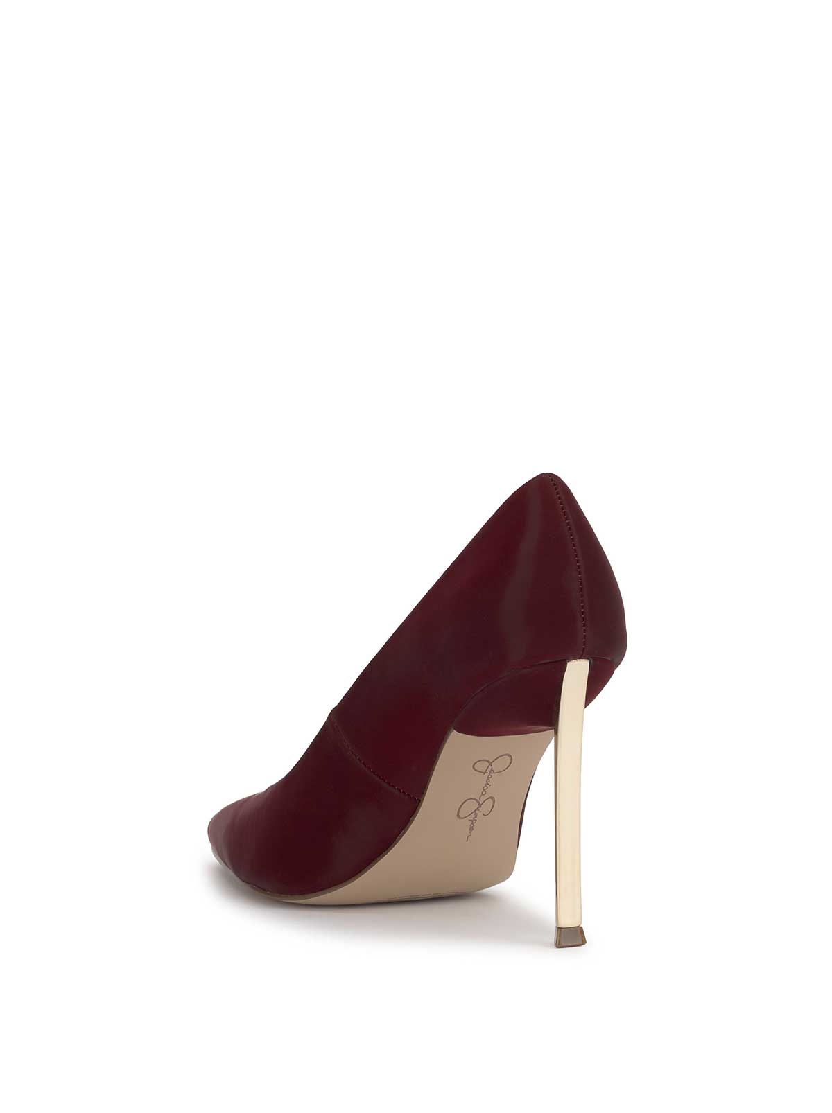 Kheloe Pump in Dark Cherry