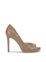 Kimli Peep Toe Pump in Patent Chai Latte