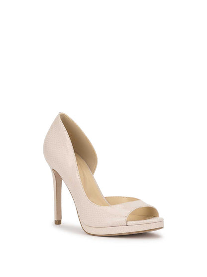 Kimli Peep Toe Pump in Chalk