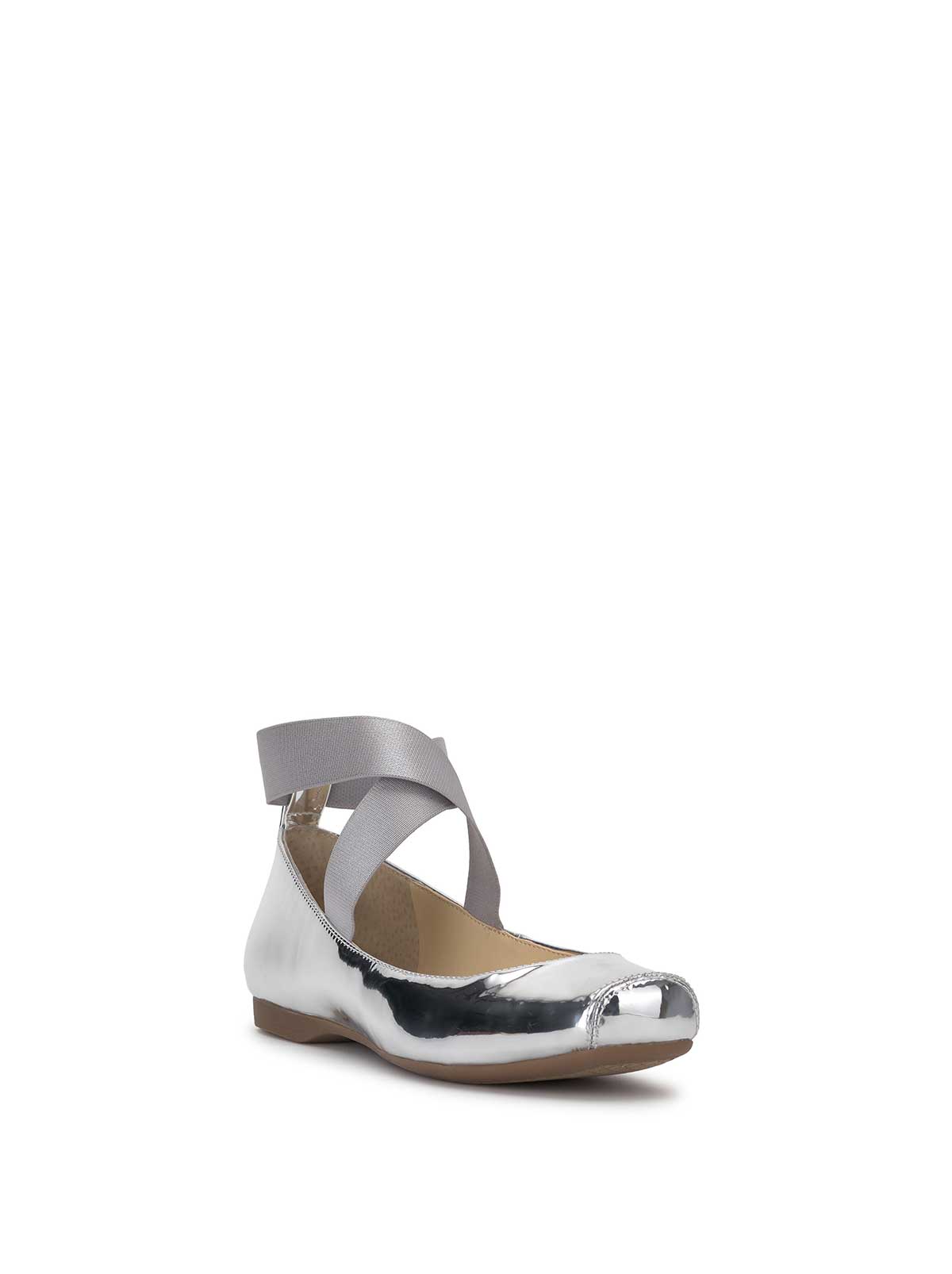 Mandalaye Ballet Flat in Silver