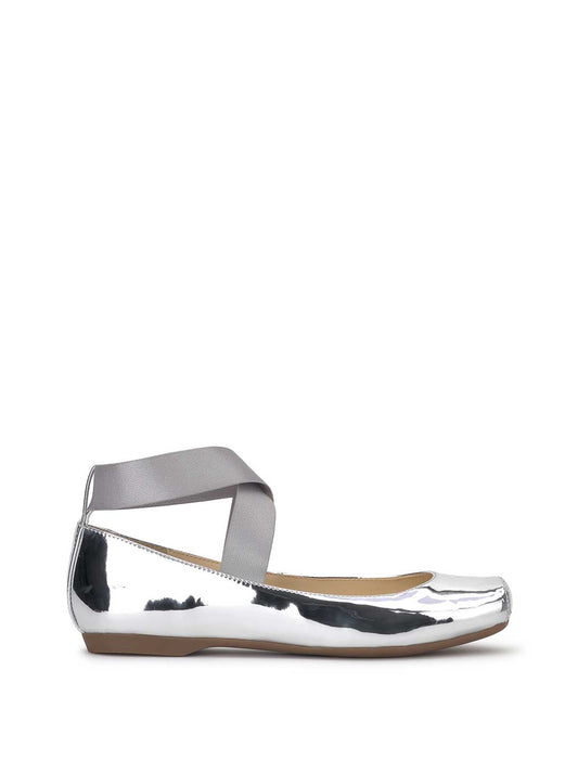 Mandalaye Ballet Flat in Silver