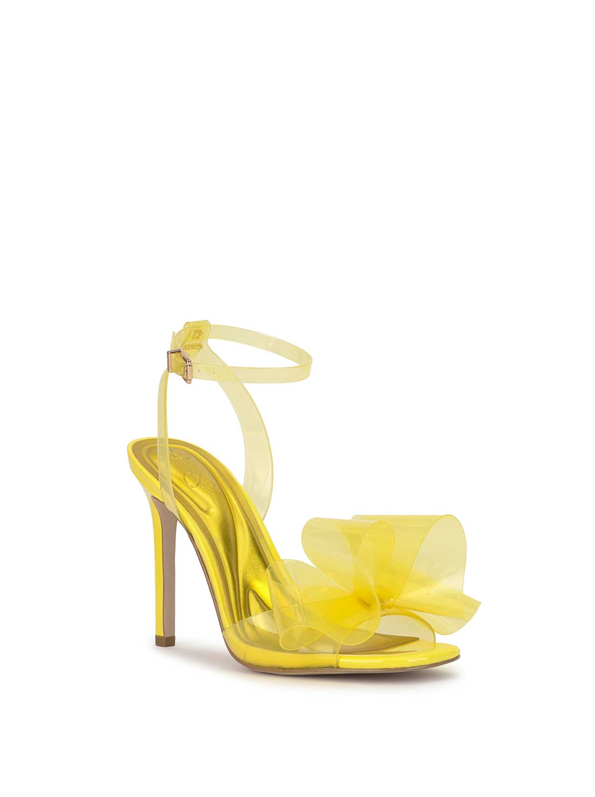 Olivine High Heel in Bright Yellow