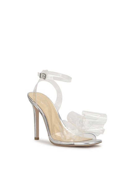 Olivine High Heel in Clear & Silver