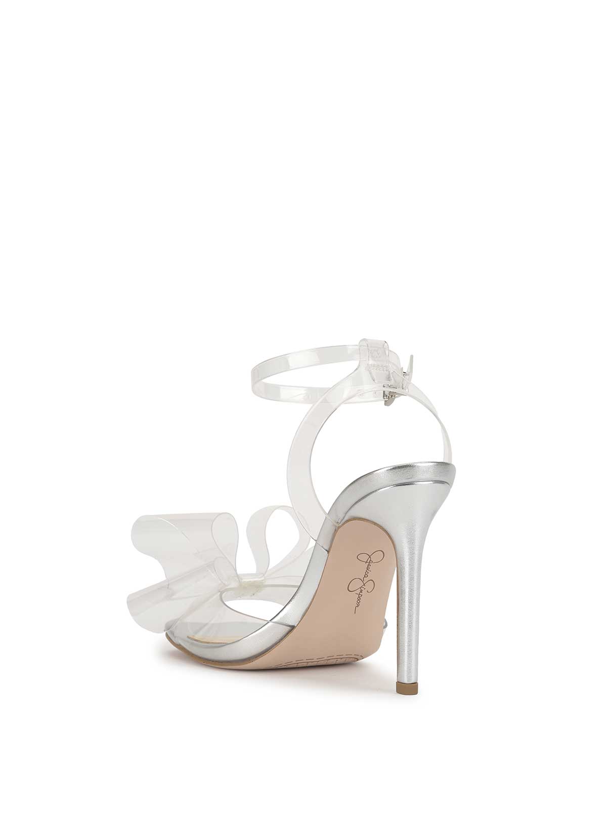 Olivine High Heel in Clear & Silver