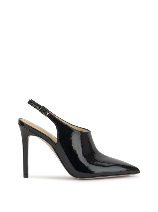 Pavie Pointed Toe Mule in Black