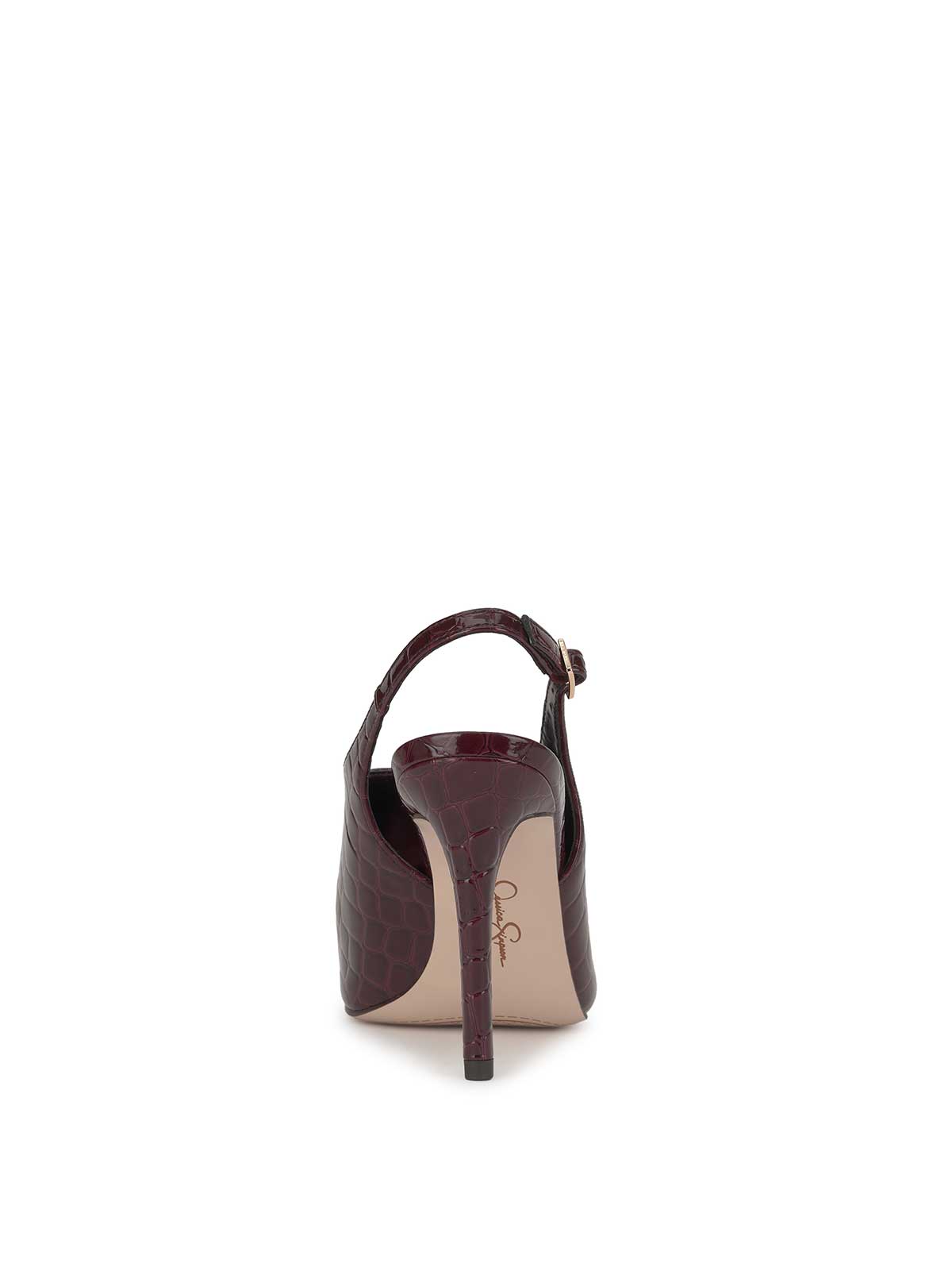 Pavie Pointed Toe Mule in Cherry Mahogany