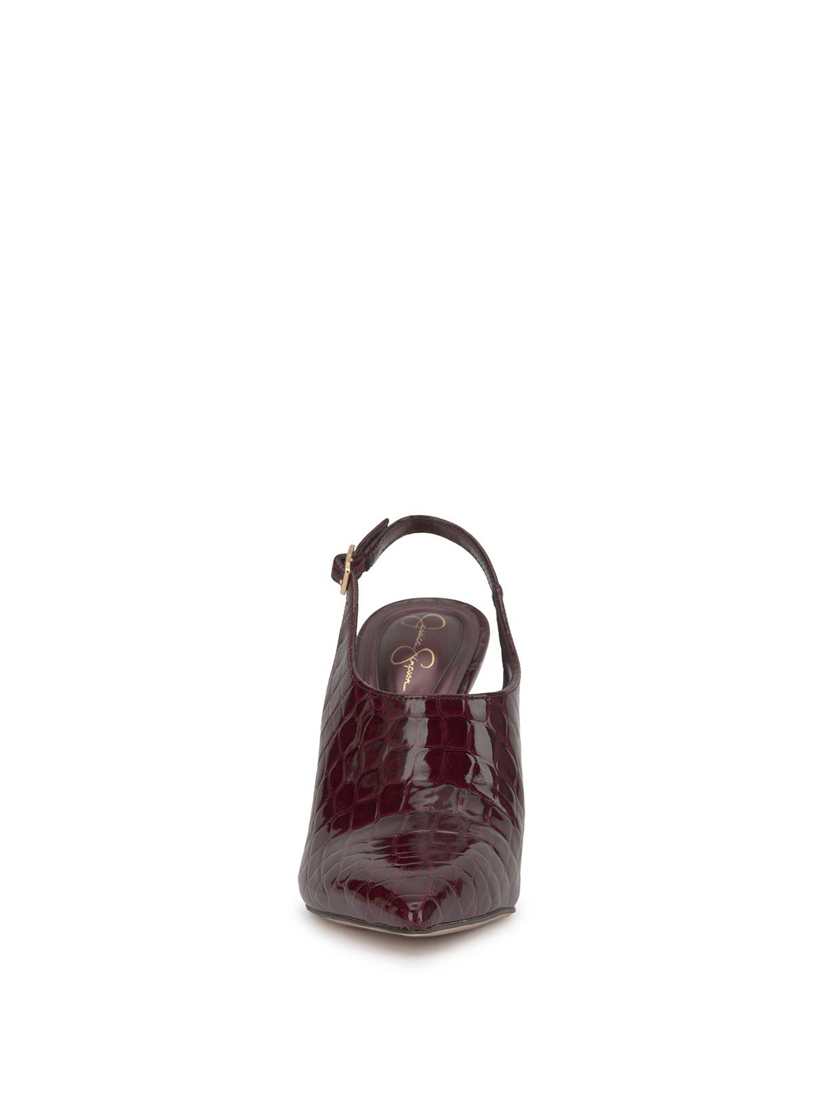Pavie Pointed Toe Mule in Cherry Mahogany