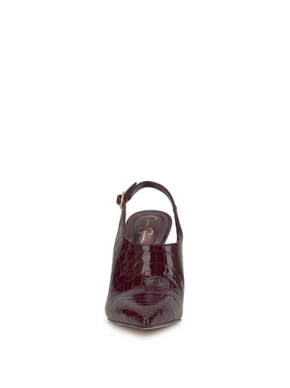 Pavie Pointed Toe Mule in Cherry Mahogany