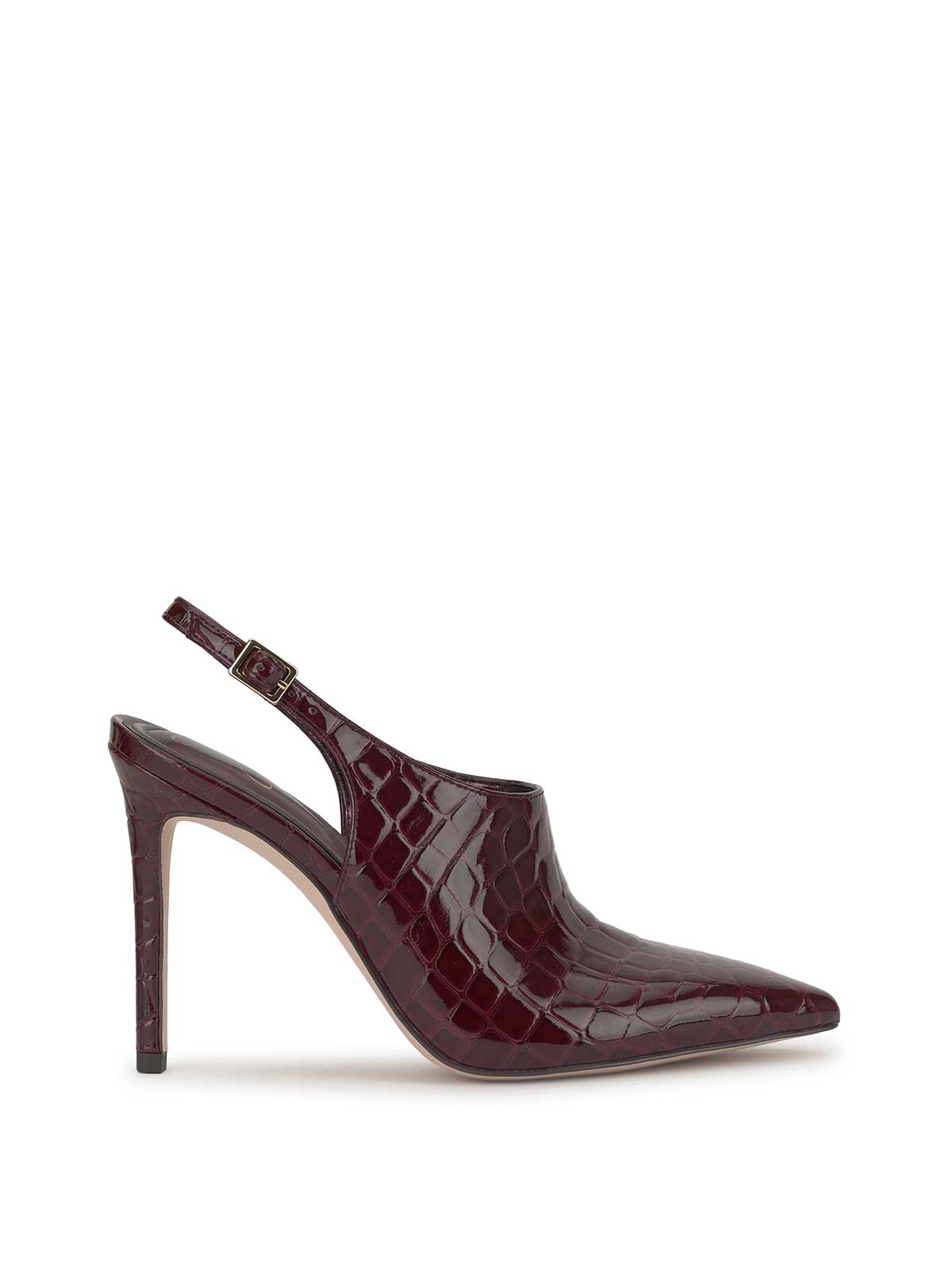 Pavie Pointed Toe Mule in Cherry Mahogany