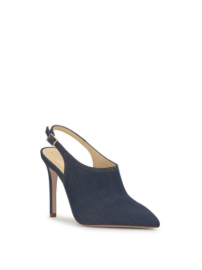 Pavie Pointed Toe Mule in Indigo
