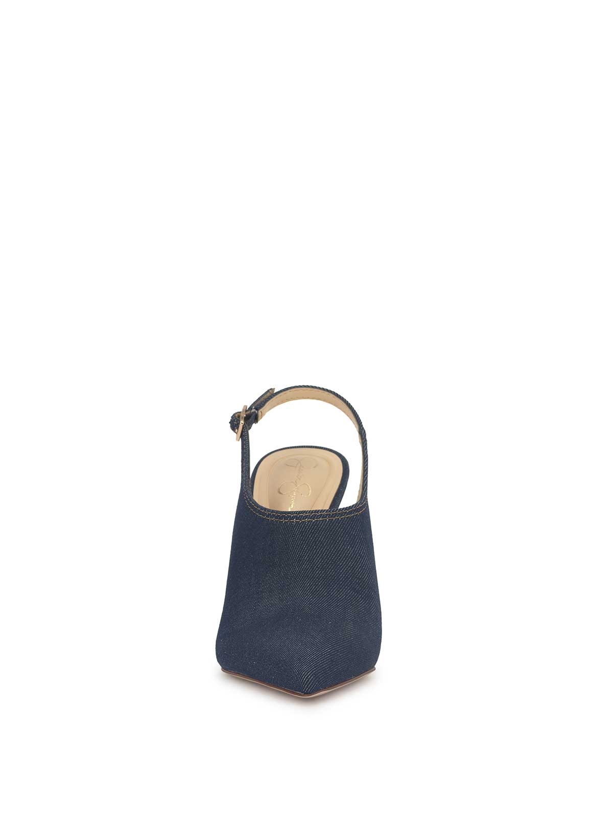 Pavie Pointed Toe Mule in Indigo