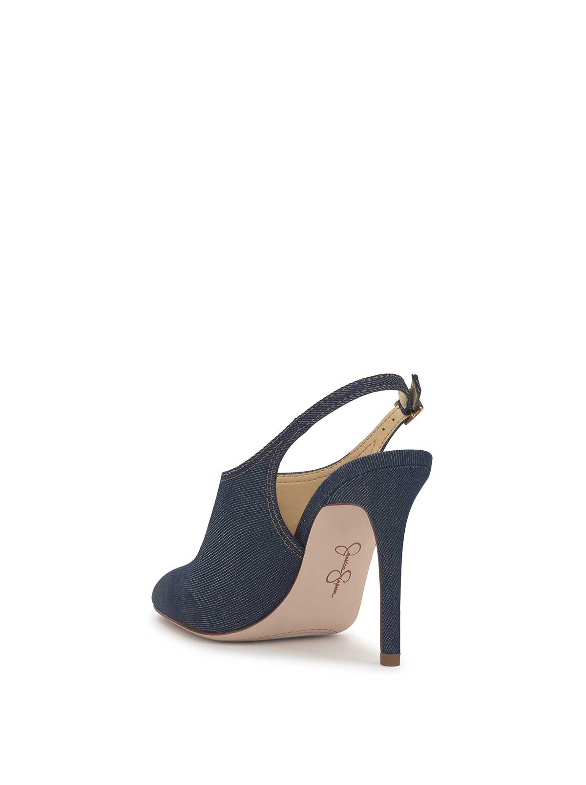 Pavie Pointed Toe Mule in Indigo