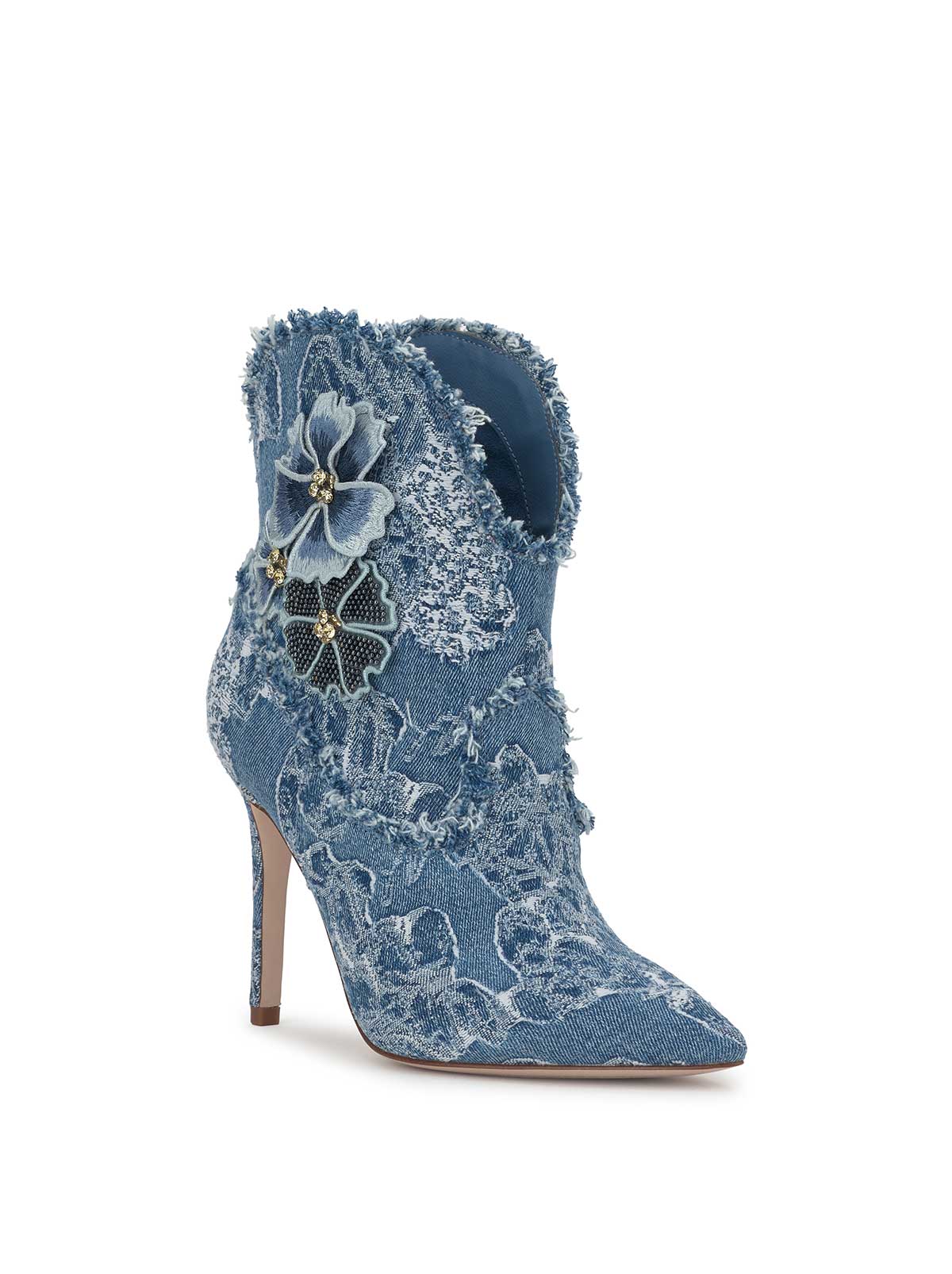 Plitee High Heel in Denim