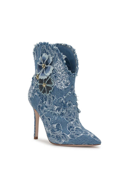 Plitee High Heel in Denim