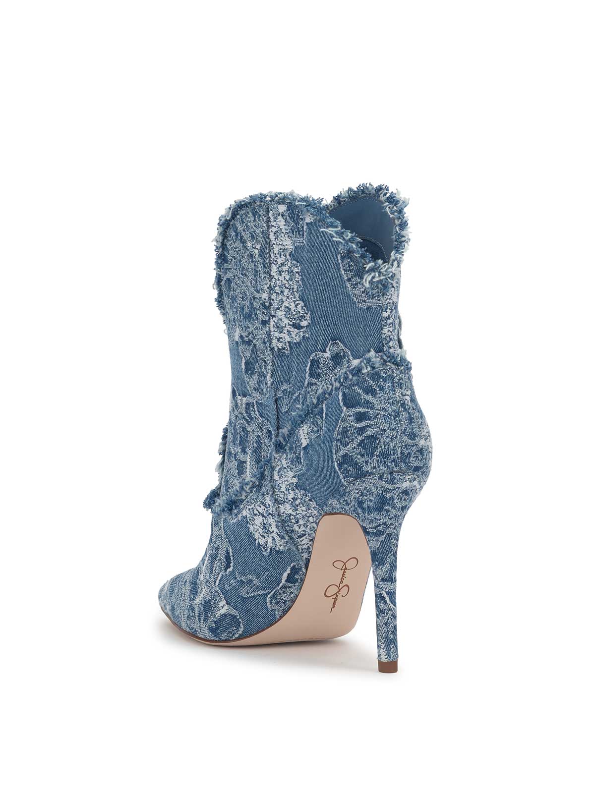 Plitee High Heel in Denim