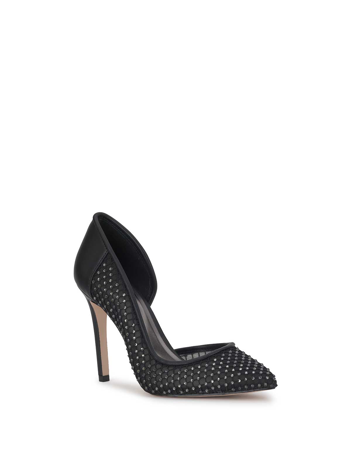 Prizma D'Orsay Pump in Black Mesh Sparkle
