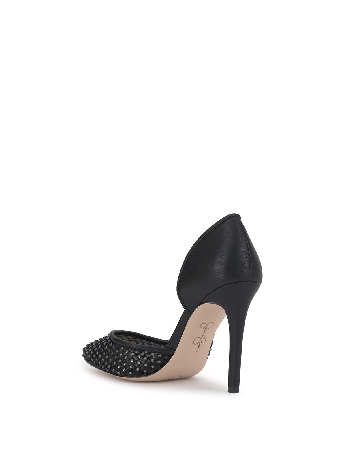 Prizma D'Orsay Pump in Black Mesh Sparkle