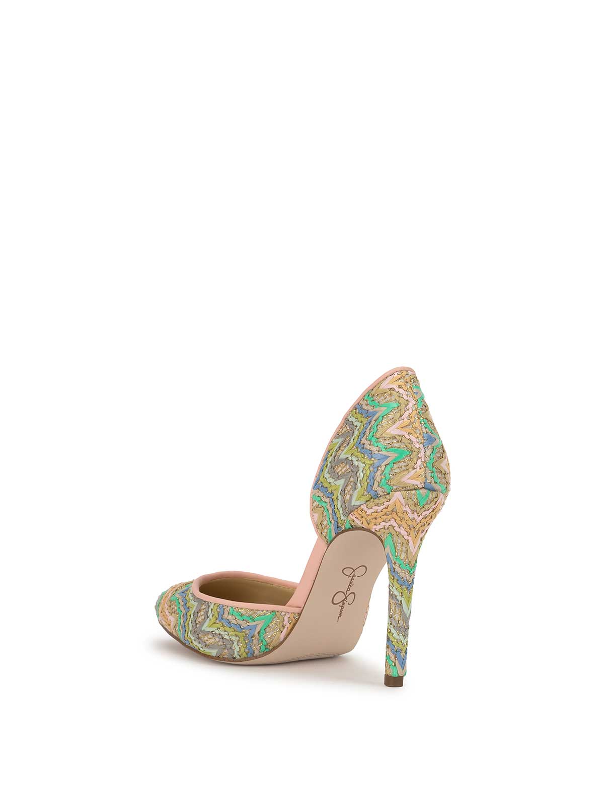 Prizma D'Orsay Pump in Raffia Chevron